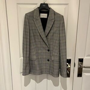 Babaton Gray check Blazer